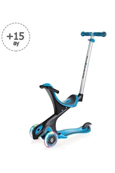 Globber Evo Go Up Comfort Işıklı Scooter - Mavi