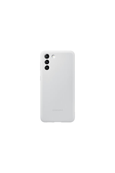 Samsung Silicone Cover Galaxy S21 Plus Ανοιχτό Γκρι