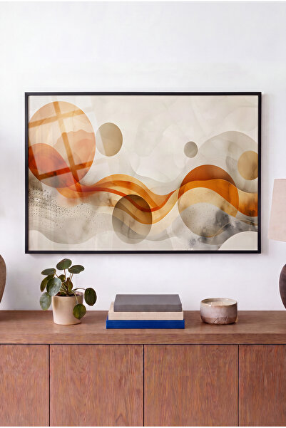 Zevahir Mobilya Dekorasyon Rhythm of Autumn Themed Horizontal Glass Painting ...