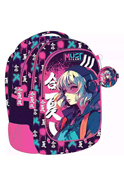 Must Team Σακίδιο Δημοτικού Anime 3 Θήκες 32Χ18Χ43 εκ.