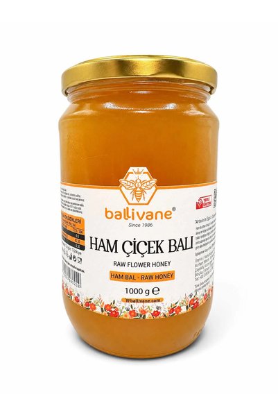 Ballivane Artvin-ORGANİK Ham Çiçek Balı (Raw Flower Honey) 1 Kg.