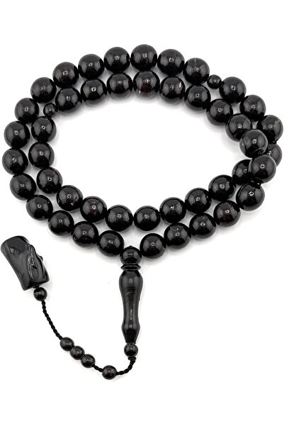 Generic 100% Authentic Black Coral Rosary with Original Raw Piece