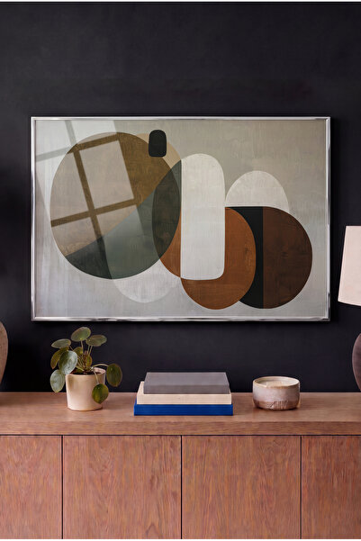 Zevahir Mobilya Dekorasyon Retro Capsule Themed Horizontal Glass Table - Silv...