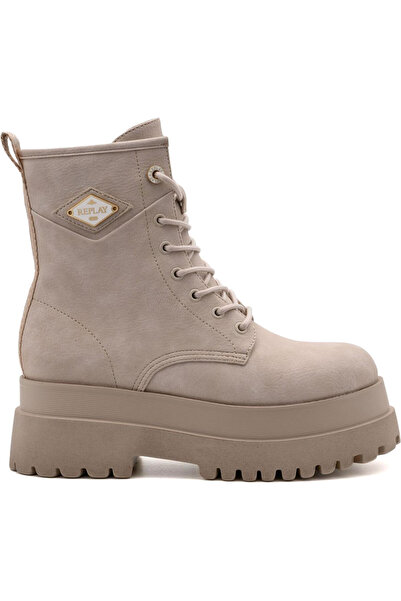 Replay μπεζ biker boot ANY ICON