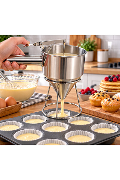 Generic Brand Professional stainless steel dispenser for dough, creams and sa...