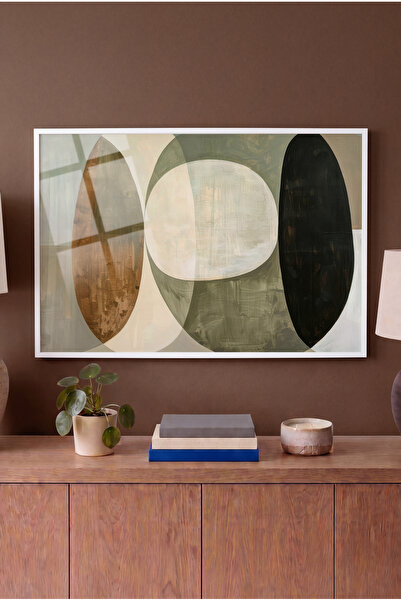 Zevahir Mobilya Dekorasyon Bauhaus Ephemera Themed Horizontal Glass Painting ...