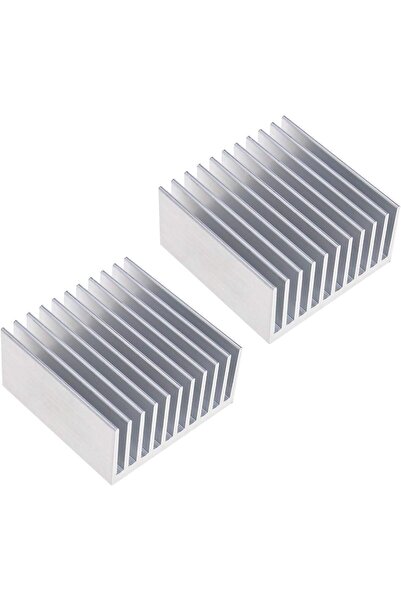 Generic EMSea قطعتان من مشتت حراري من الألومنيوم مقاس 40 × 40 × 20 مم، لون فض...
