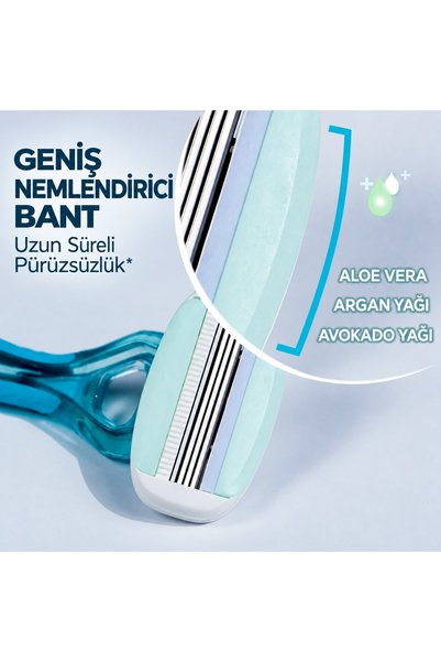 Dorco Everjoy 3 Bıçaklı Kullan At Kadın Tıraş Bıçağı 3lü