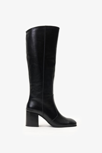 Louis Cardy Carmen Black Leather Women's Heeled Boots