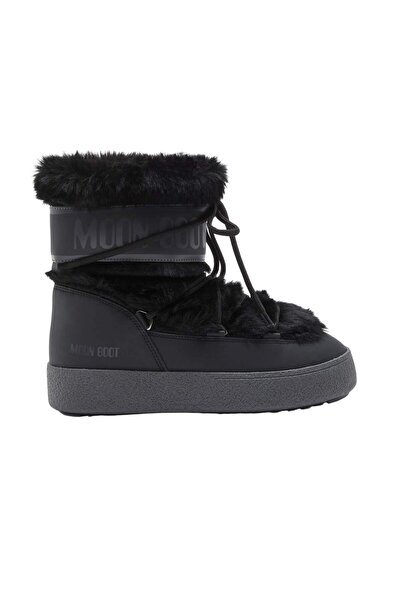 MOON BOOT Mb Ltrack Αδιάβροχες Γυναικείες Μαύρες Μπότες Χιονιού με Τεχνητή Γο...