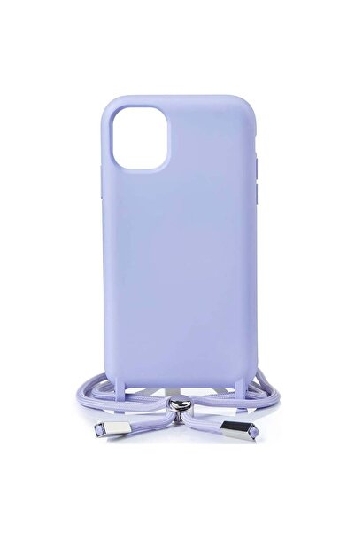 OEM Θήκη Σιλικόνης με Κορδόνι για το Iphone 12 Pro Max (Λιλά)