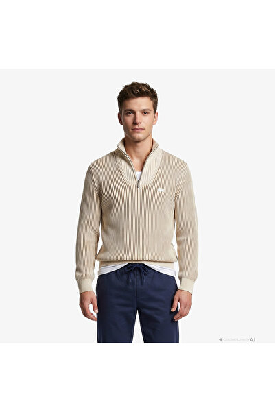 Lacoste Erkek Krem Kazak