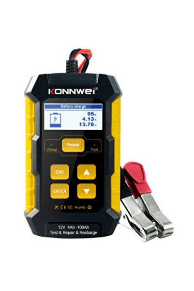 KONNWEİ 12V 5A Πλήρως Αυτόματος Ελεγκτής Ζωής Μπαταρίας Αυτοκινήτου, Εργαλείο...