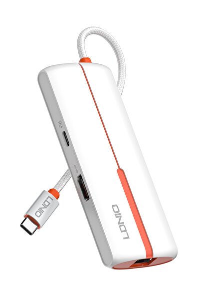 LDNIO Σταθμός σύνδεσης DS-26H 6 θύρες σύνδεση USB-C 4K 100W PD λευκό