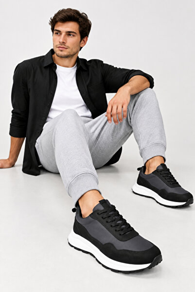 Crash Men's Genuine Leather Sneaker Lightweight Eva Sole Casual Comfortable S...