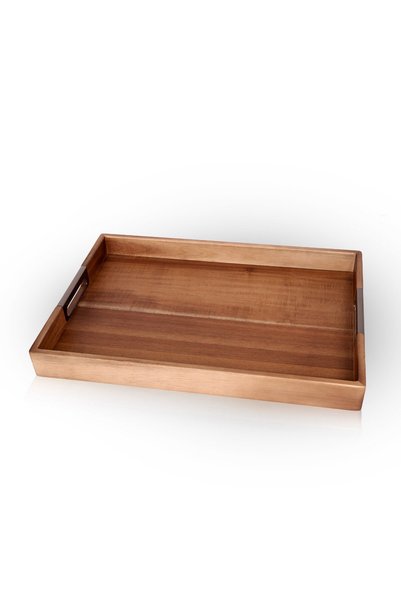 Neat Acacia Wood Serving Tray Size 50