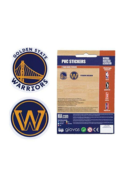 BMU Σετ Αυτοκόλλητων  "Back Me Up " 2 Τεμάχια PVC Λογότυπο NBA Golden State W...