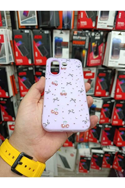 aheaks Vivo V70 Fe Cherry Bow Cover Case Special Design Case with Shock Absorbing Camera Protrusion