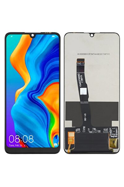 Tradebit Ecran pentru Huawei P30 Lite MAR-LX1A, IPS, Negru, LCD, Ecran tactil