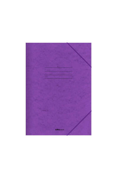 Salko Paper Salko Ντοσιέ Α4 με ελαστικό πρέσπαν 25x35εκ. Μωβ
