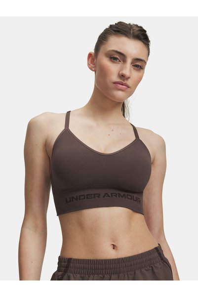 Under Armour Sutien sport fără cusături Vanish - Sutien sport pentru femei, Maro