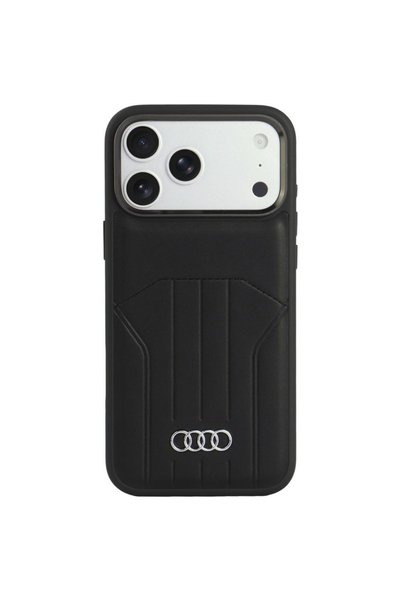Audi Θήκη MagSafe από Συνθετικό Δέρμα για iPhone 18 Pro Max / 17 Pro Max, Μαύρο