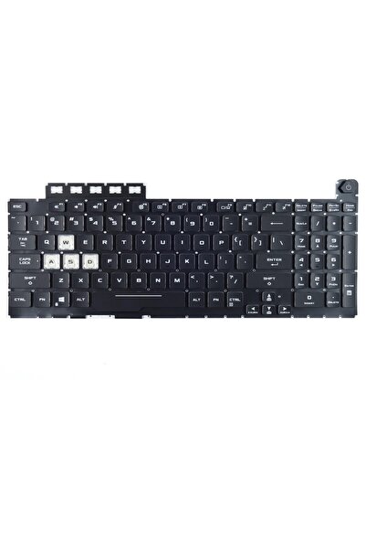 Tradebit Tastatură LED RGB TUF Gaming FX506 FX706, QWERTY US, iluminată, 30x1...