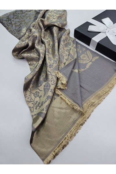 tomrisboutique Palazzo Premium Jacquard Woven Hijab Shiny Textured Reversible...