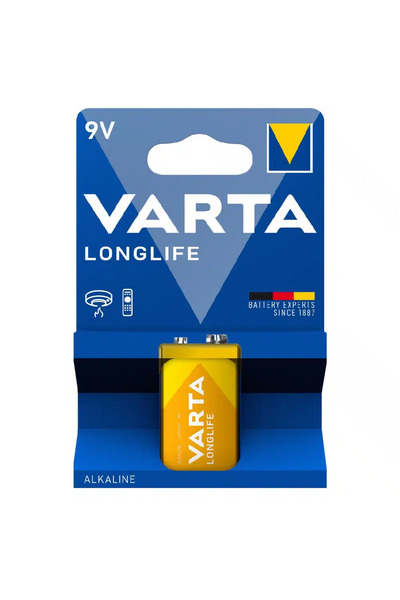 Varta Μπαταρία Αλκαλική Επίπεδη Longlife 9V 6LR61