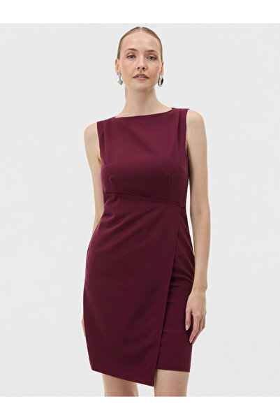ORSAY Rochie petrecută fără mâneci pentru femei, bordo