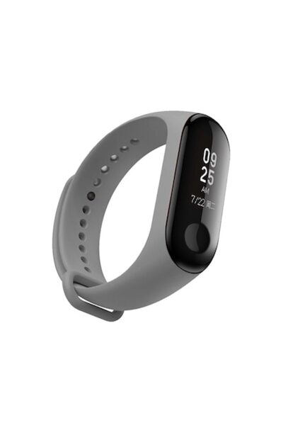 Xiaomi Λουράκι Σιλικόνης Lilak© Για Mi Band 3/4 Σκούρο Γκρι