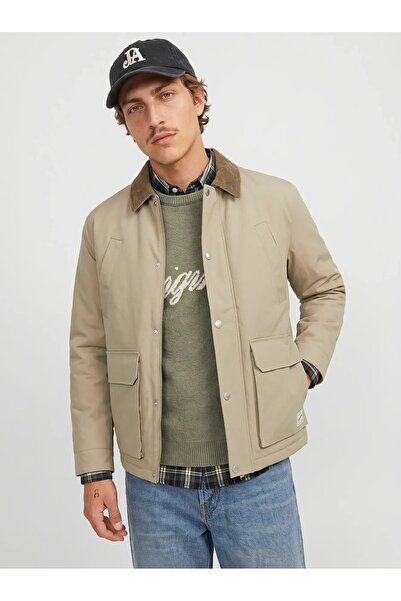 Jack & Jones Erkek Fermuarli Mont Yakalı