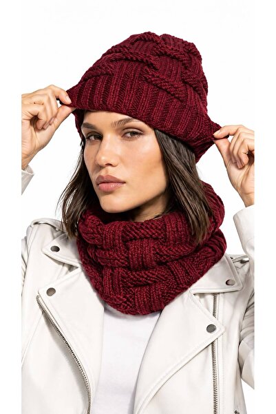 Gönülden Tasarım Hand Knitted Soft Women's and Men's Beanie Neck Collar Set B...