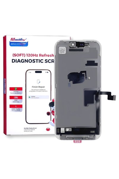 Musttby Display OLED flexibil pentru iPhone 16 Pro Max, cu senzor de proximit...