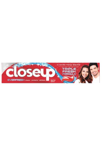 Close معجون أسنان أب توت أكتيف جل ريد هوت 120 مل