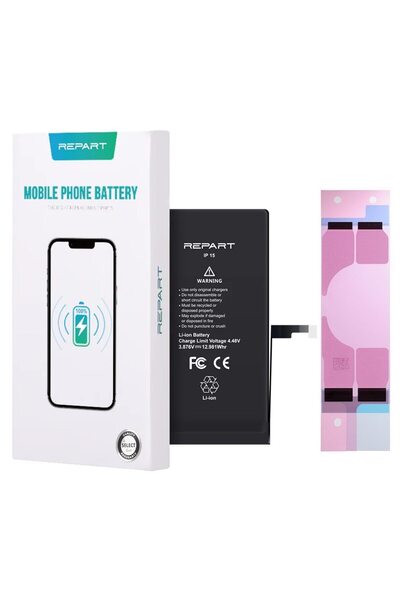 Tradebit Baterie pentru Apple iPhone 15, 3349mAh, Li-ion, livrată cu bandă ad...