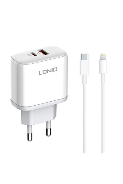 LDNIO A2526C 45W Φορτιστής Δικτύου, 1 x Θύρα Type-C, 1 x Θύρα USB, PD, QC, PP...