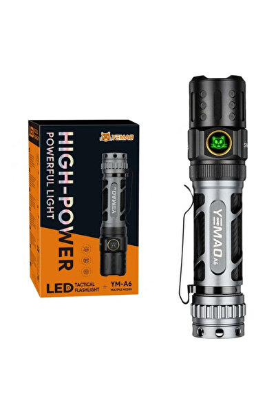 YEMAO YM-A6 Επαναφορτιζόμενος Φακός LED 2200lm