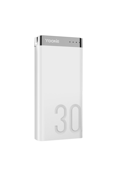 Yookie Φορητός Φορτιστής YO13 30000mAh Λευκός - 87062