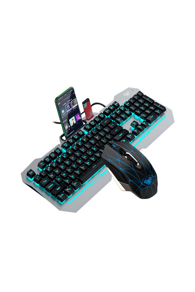 Aula Ενσύρματο Σετ Gaming T101 Γκρι - 6140