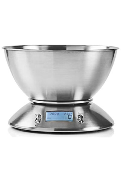 inox Ψηφιακή Ζυγαριά Κουζίνας ZD-K376 με Αποσπώμενο Μπολ 1.8L – 5 κιλά / Ακρί...