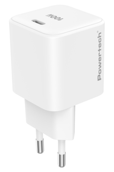 POWERTECH Φορτιστής τοίχου PT-1612 USB-C 100W GaN AVS λευκός