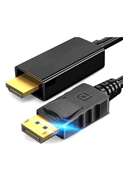 Tradebit Cablu DisplayPort la HDMI 4K 30Hz, Tradebit, 1m, placat cu aur, pent...