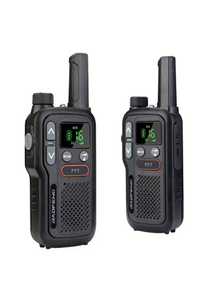 BAOFENG Σετ 2 επαναφορτιζόμενων ασυρμάτων BF-T18 με οθόνη LCD