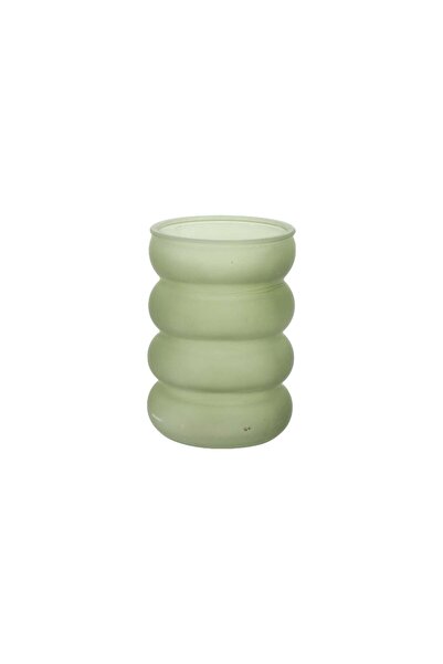 Beauty Home Γυάλινο Βάζο Βίκτορ – Ελιάς Ø8×11.5εκ. – 380ml