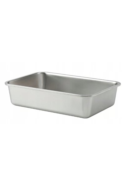 IKEA 365+ Recipient alimentar, mare, dreptunghiular, din oțel inoxidabil, 3 l
