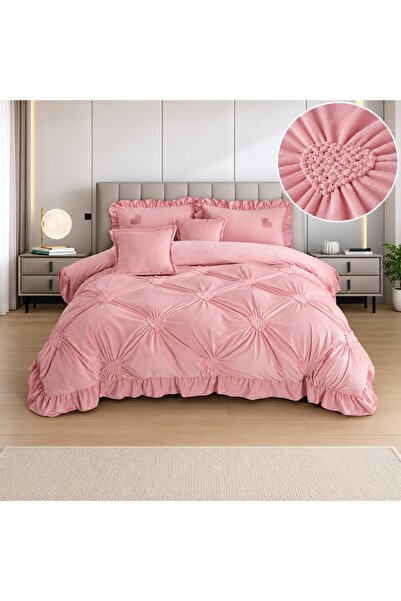 Frasin Select Lenjerie pat dublu din catifea de lapte, Cocolino cu fir scurt ...