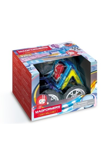 Magformers Plăci magnetice Raliu de karting 9 piese