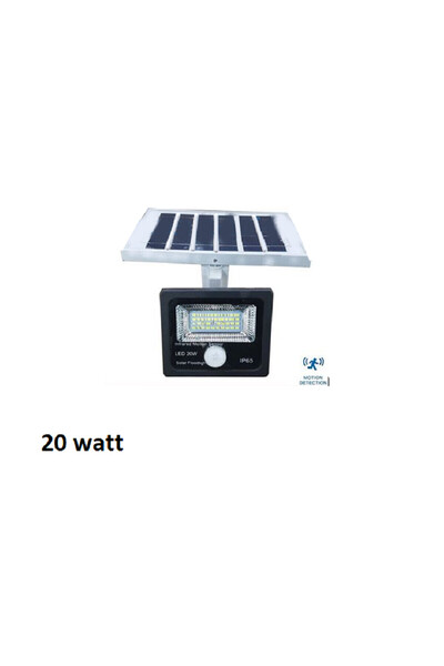 OEM Προβολέας εξωτερικού χώρου LED 20w με Φωτοβολταϊκό Πάνελ και ανίχνευσης κ...