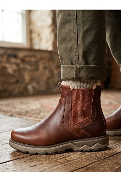 Caterpillar Cat fandom chelsea fur women's daily boot p312608 brown